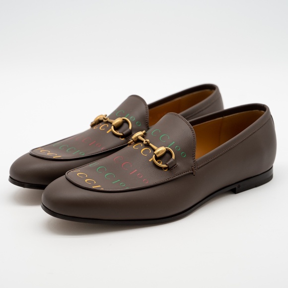 size 7.5G 8 US Gucci 100 Anniversary Loafers Horsebit Jordaan Brown Leather main image 12